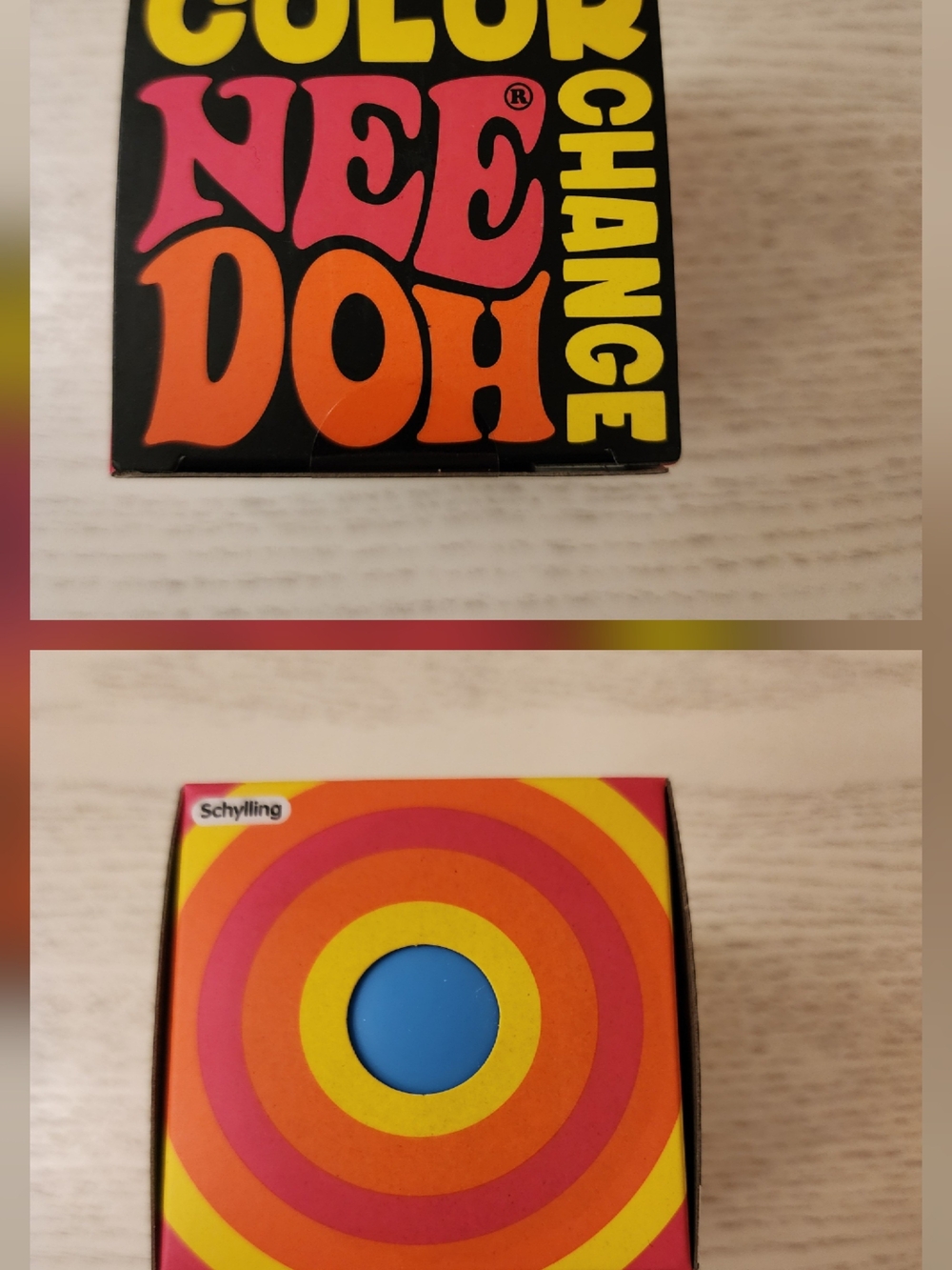 Authentic Color Nee Doh Change - Blue To Pink